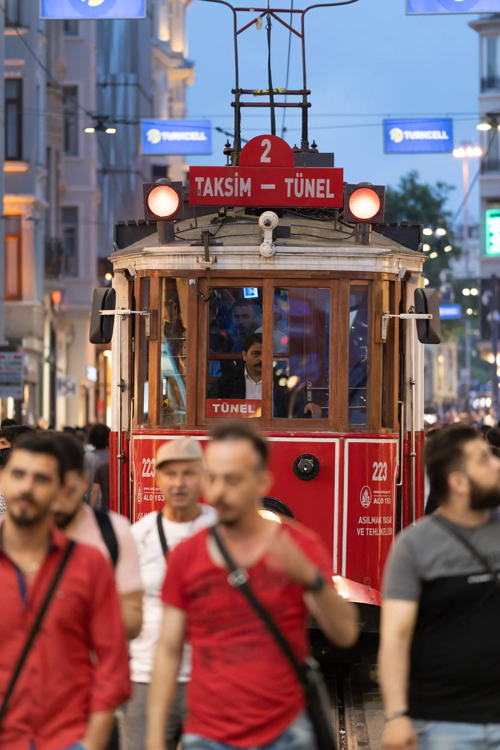 red tram Istanbul