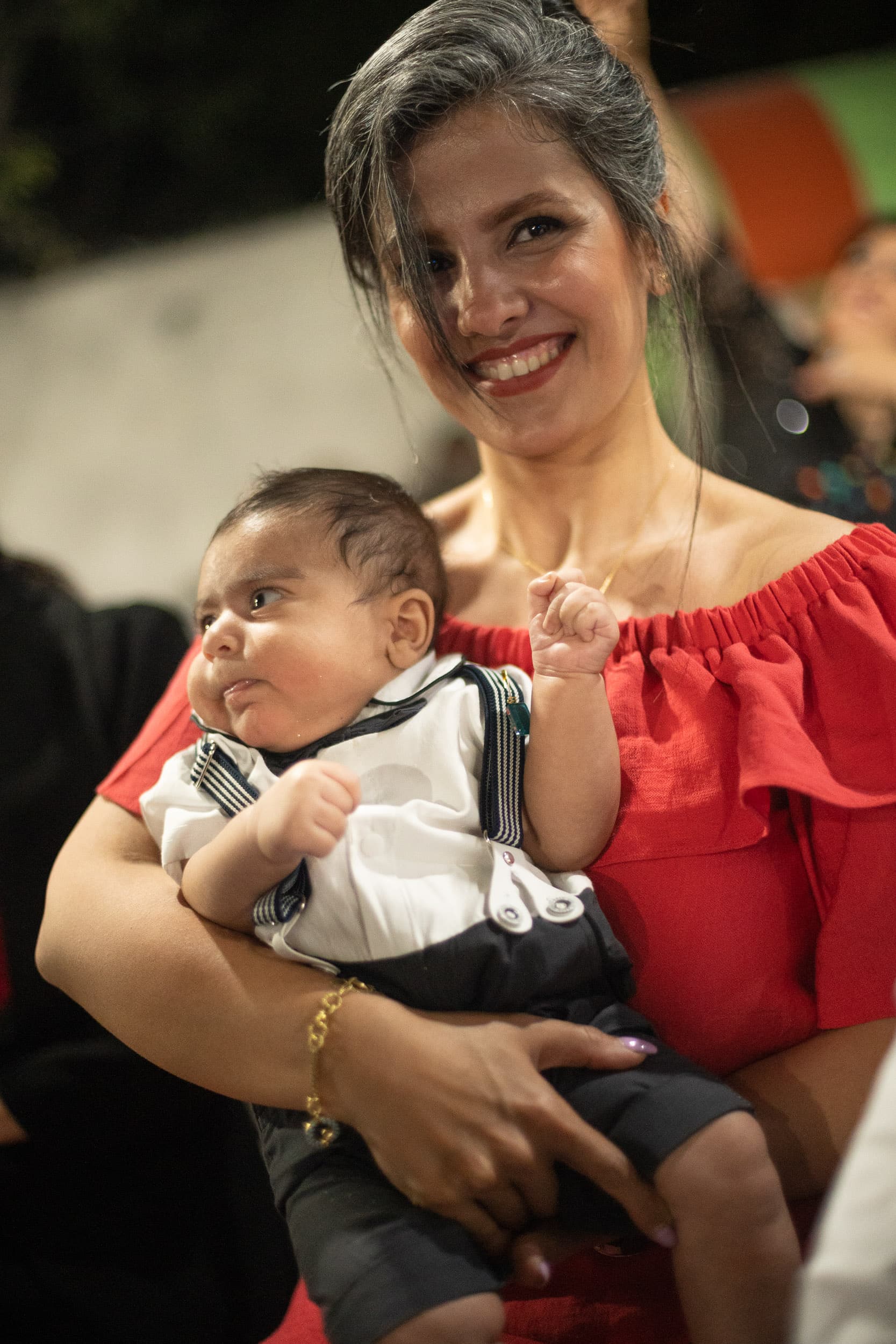 Iranian woman with baby