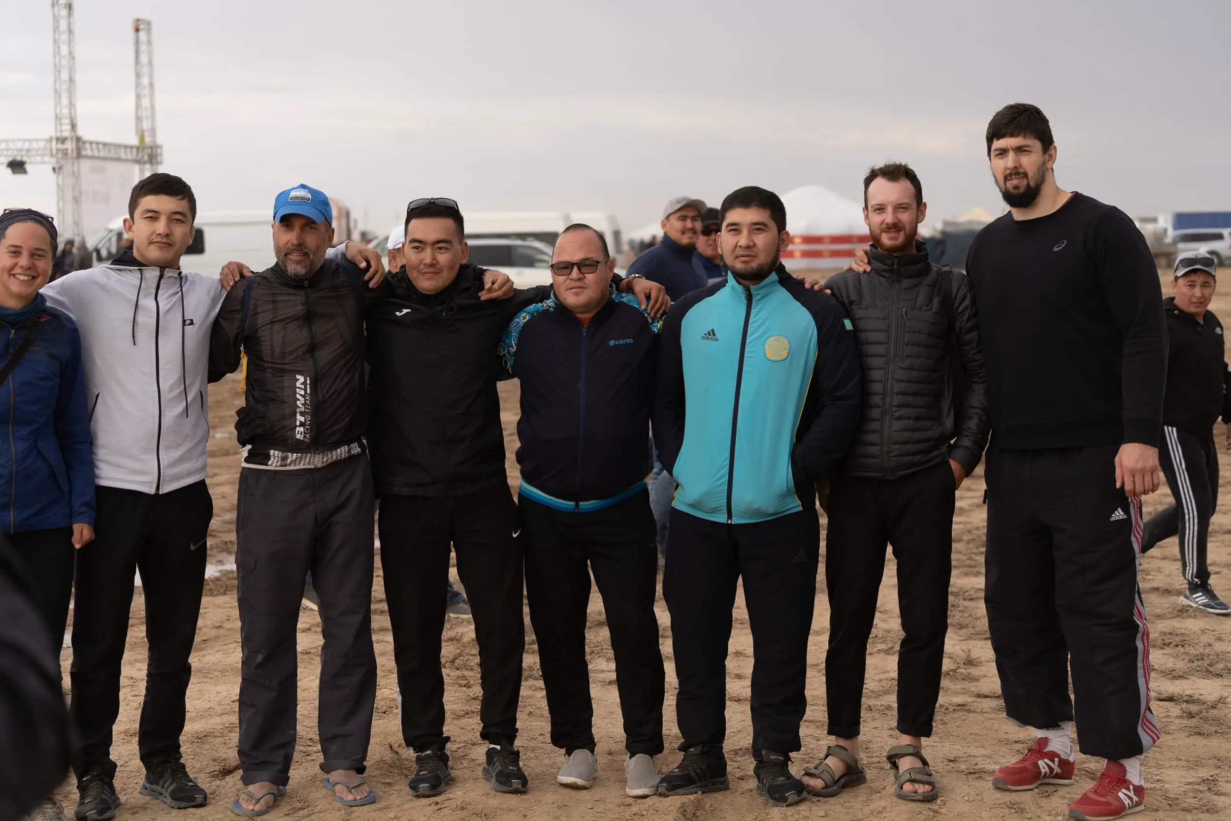 group picture in Kazakhstan