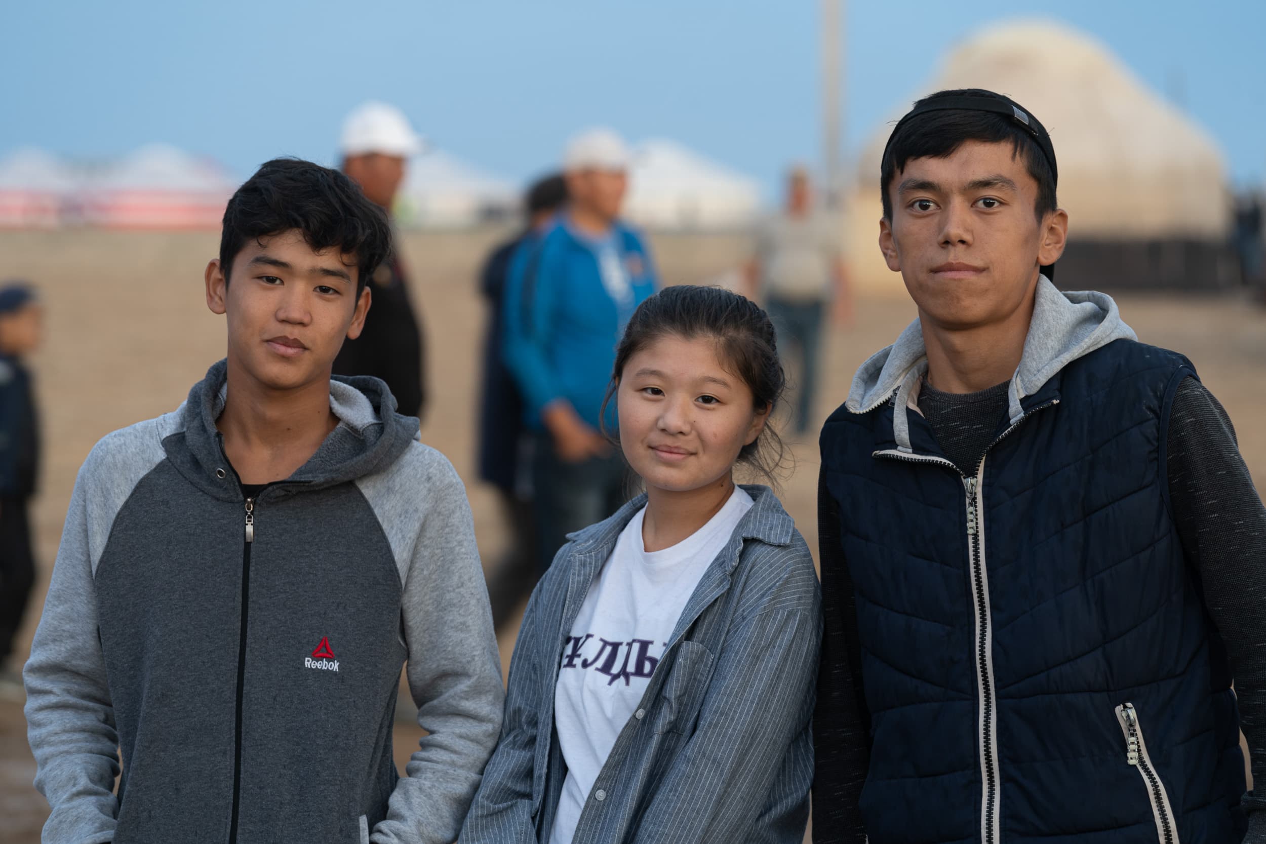 Kazakh kids portrait