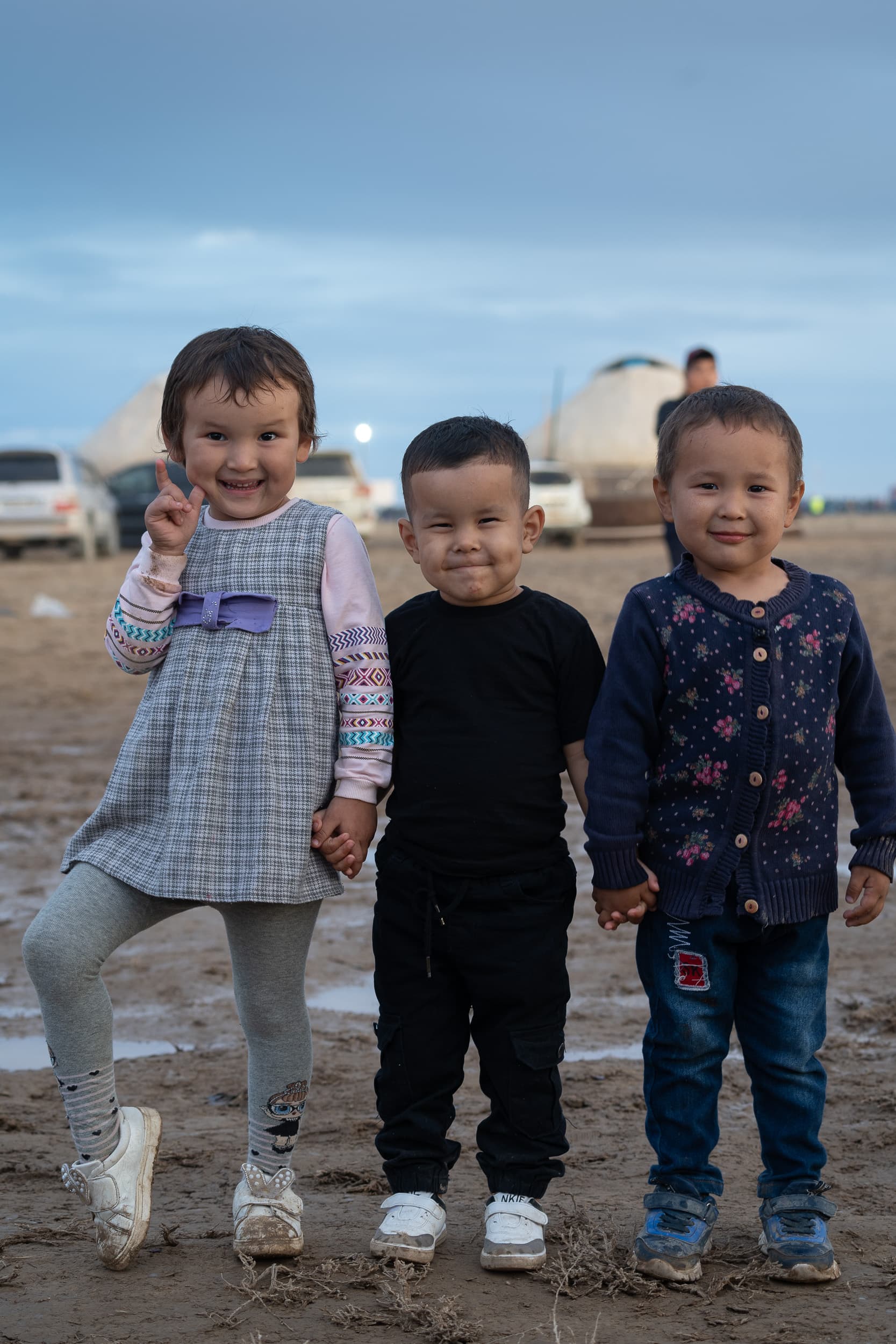 Kazakh kids portrait