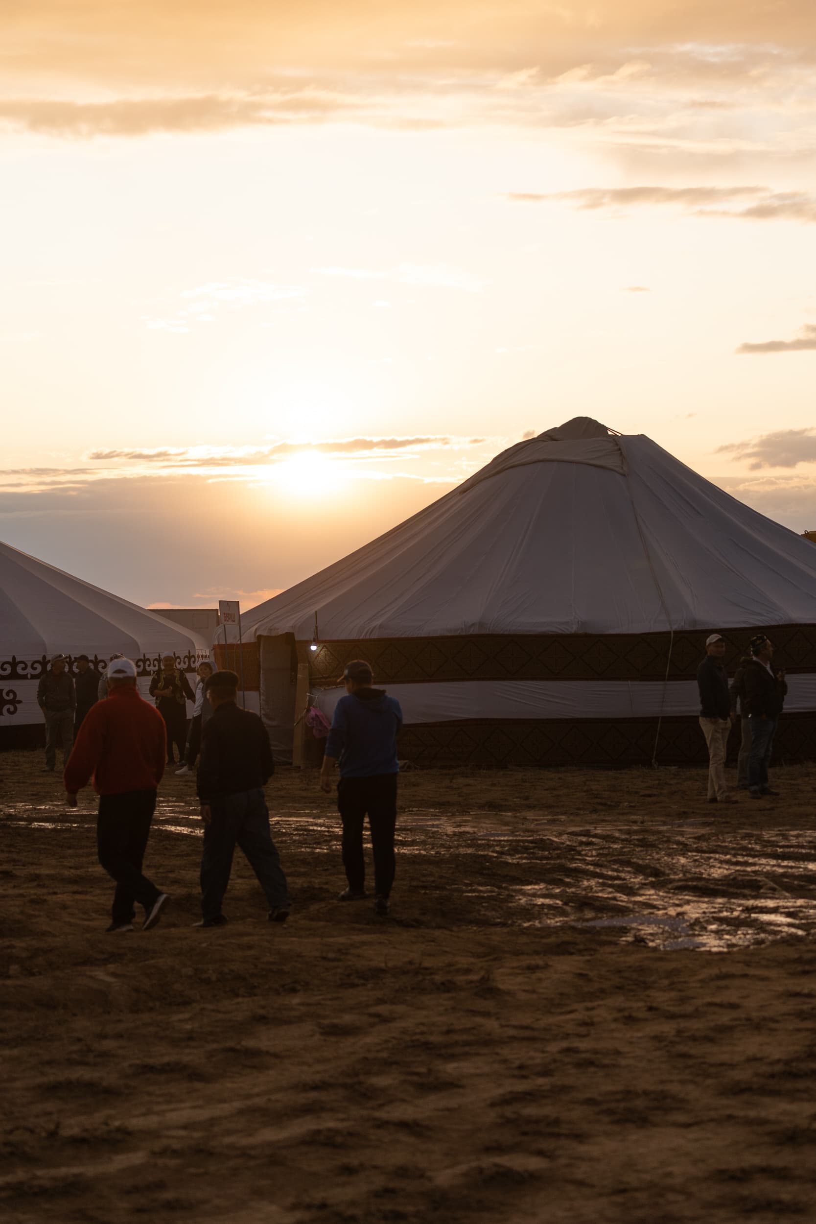 yurt at Sunset