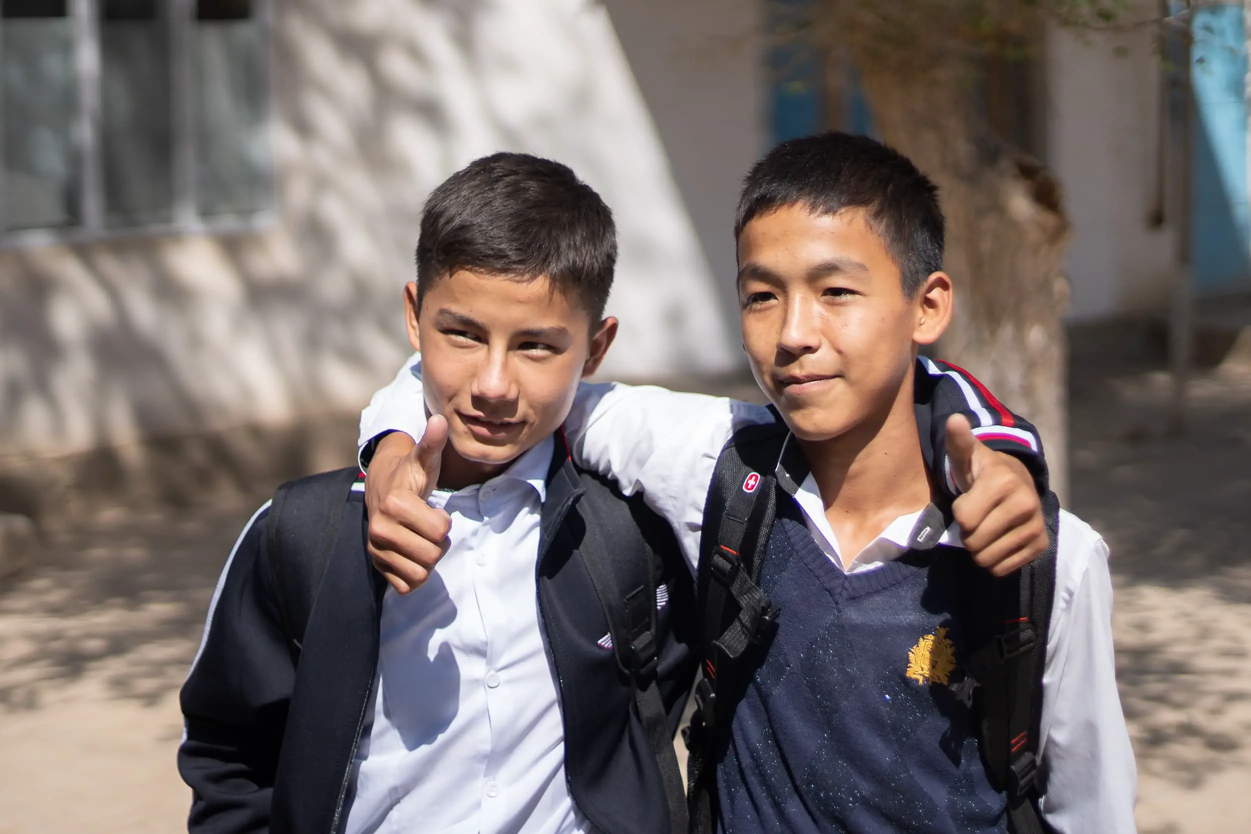 School boys Uzbekistan