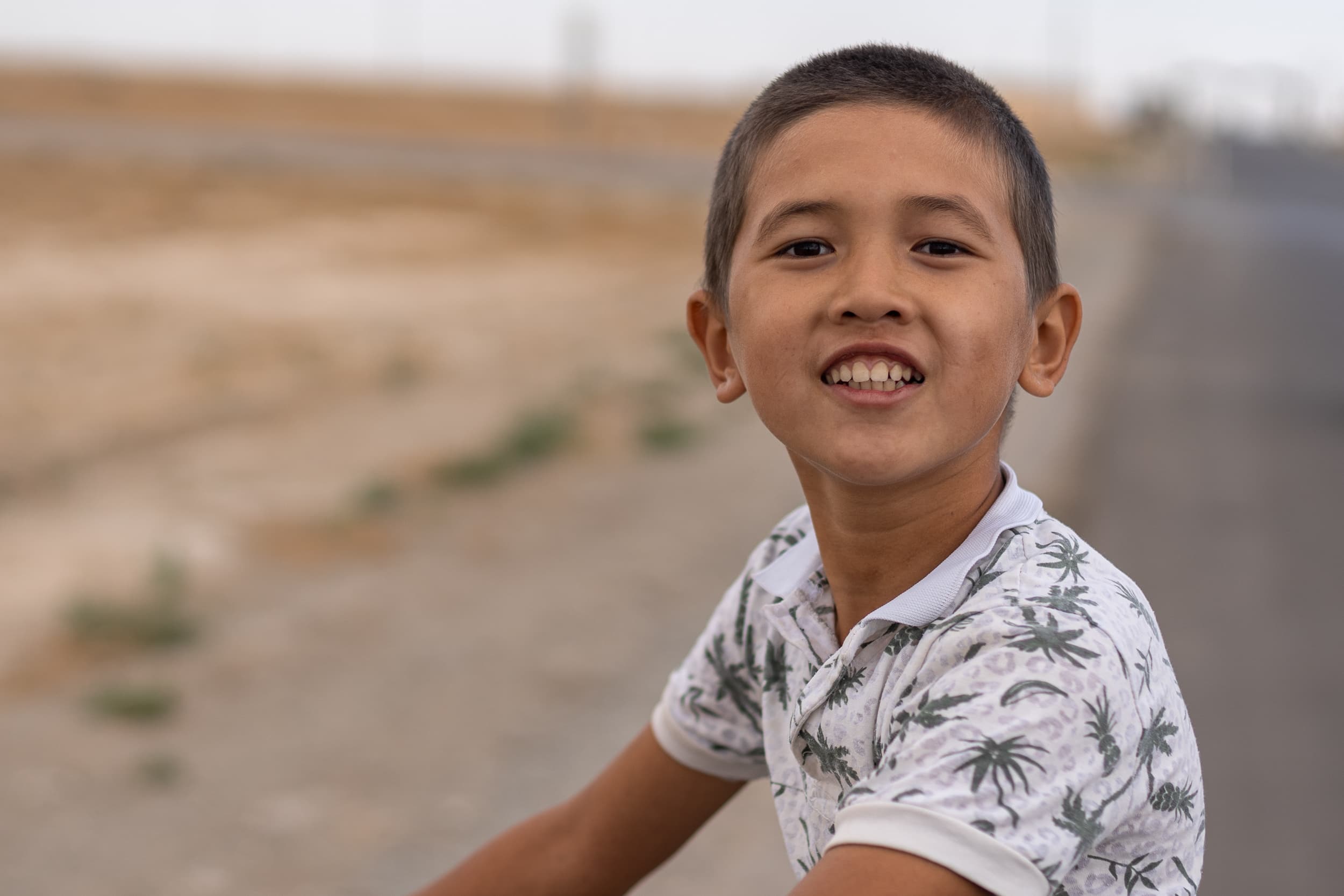 young Uzbek boy portrait