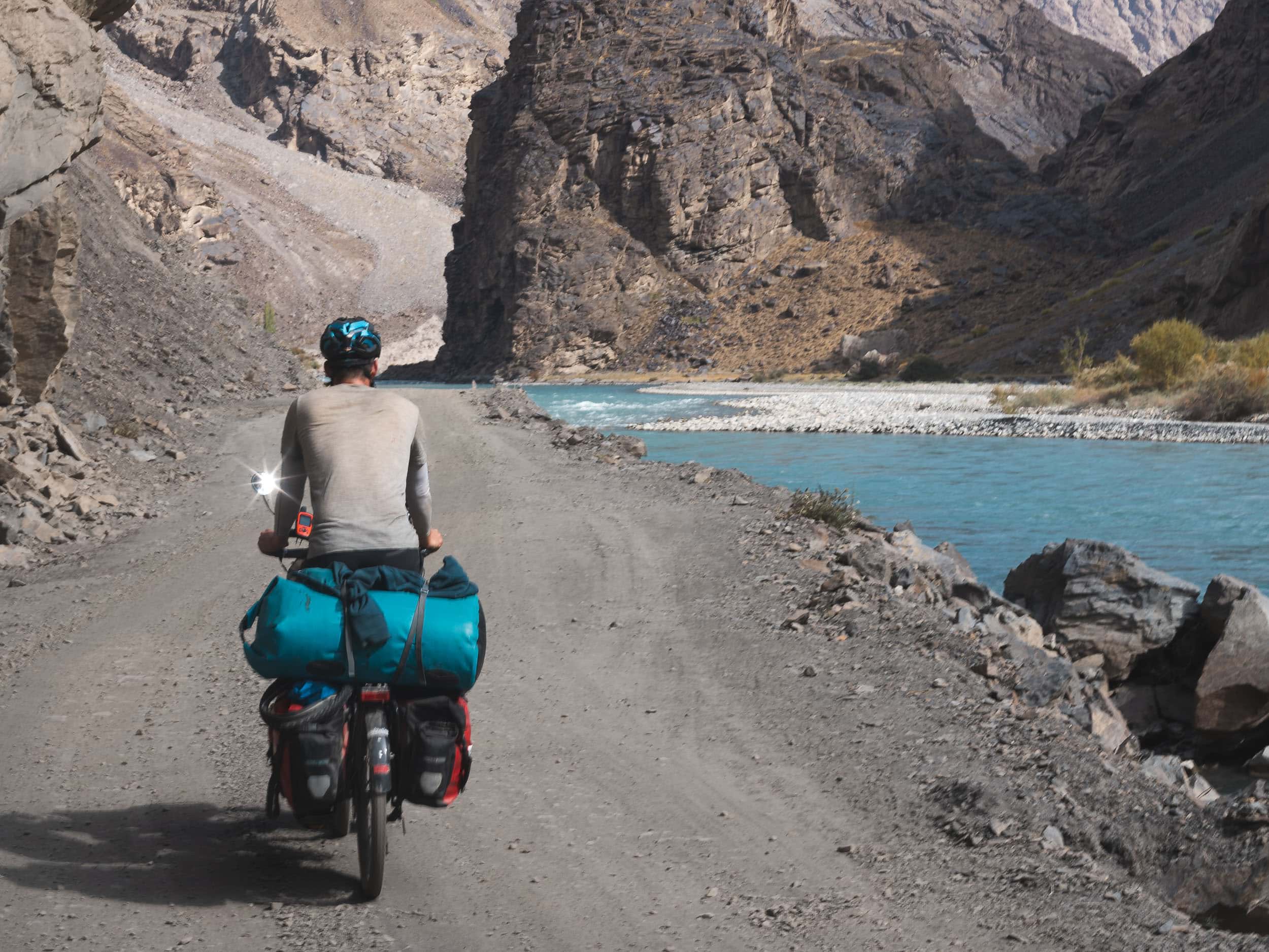 Bicycle touring the Bartang Valley