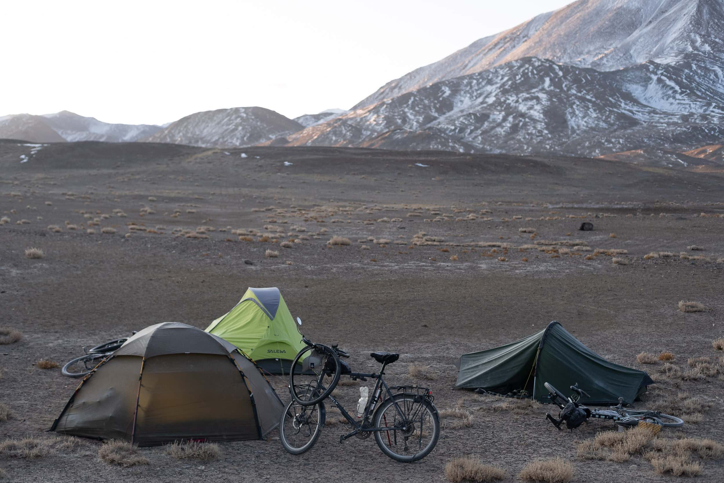 Camping at 4000 meters