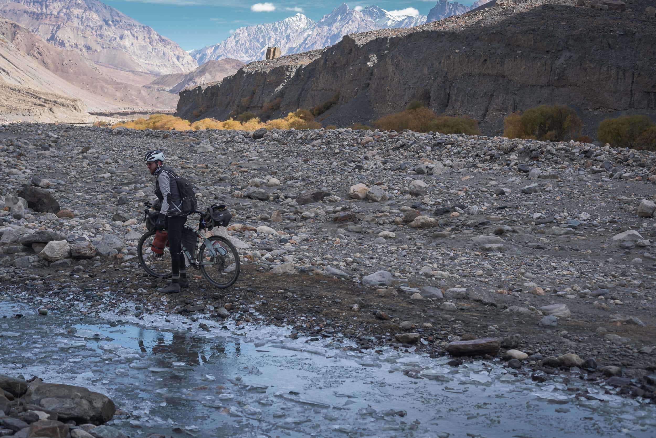 frozen roads Pamir Bartang valley