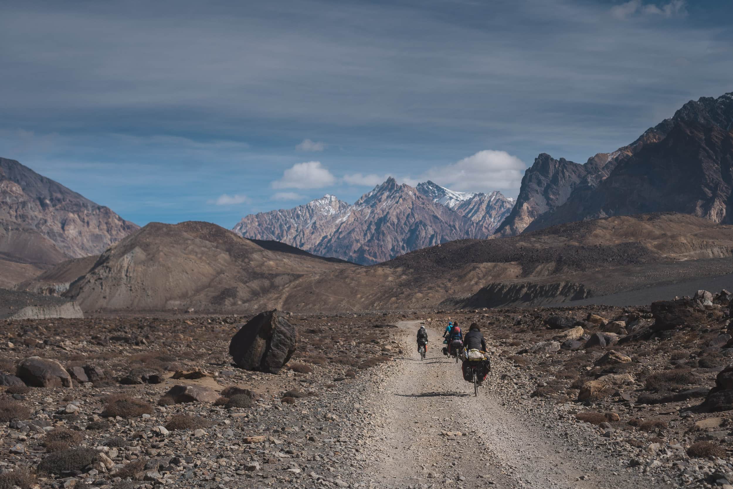 gravel roads Pamirs Bartang Valley