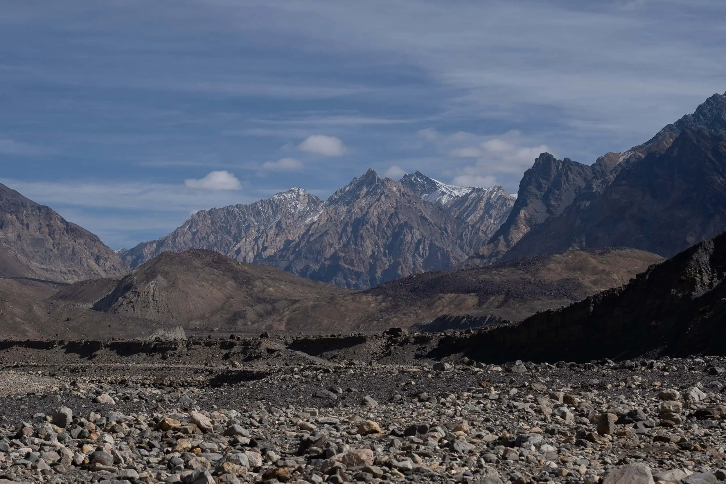 Huge Pamir Mountain range