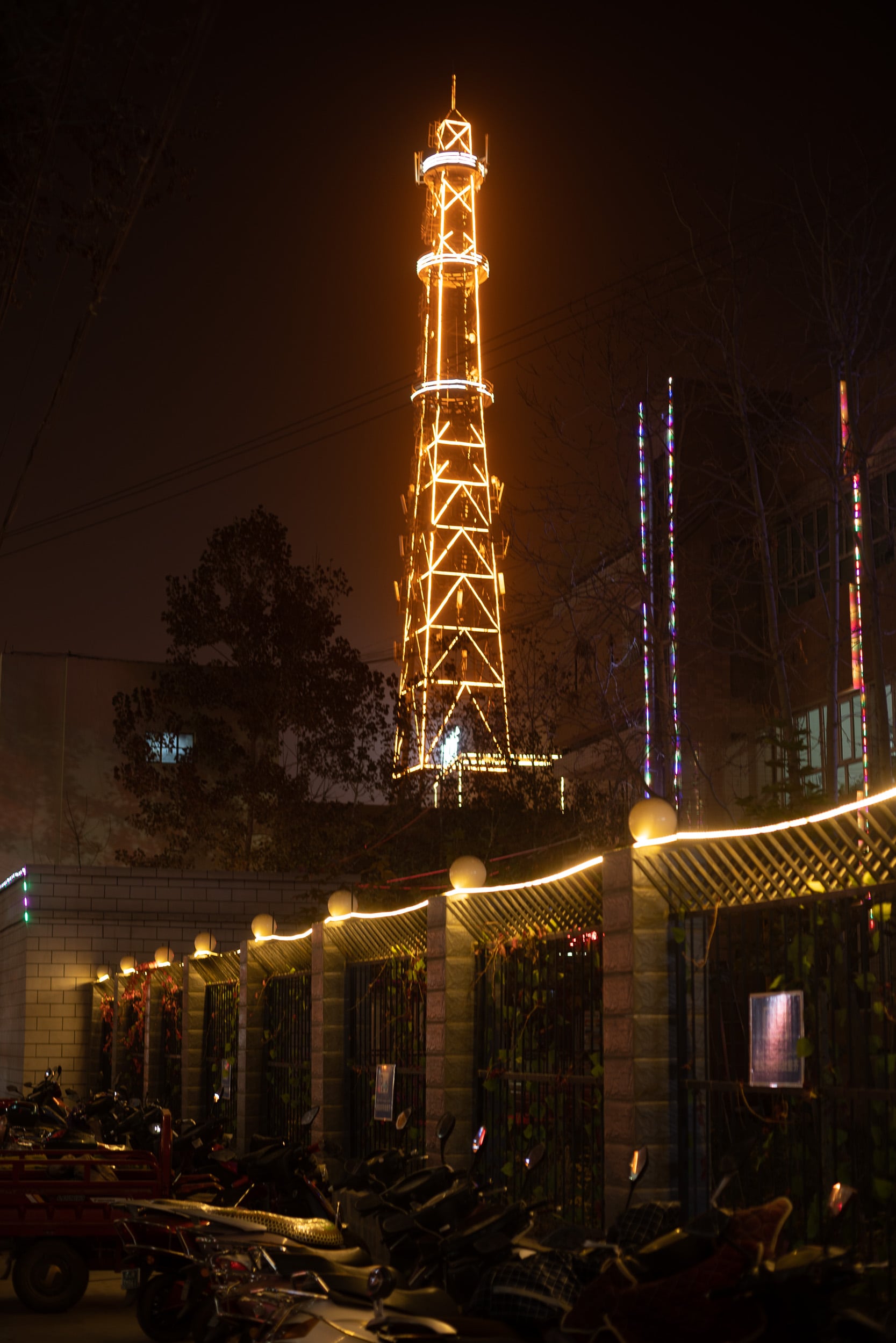 Hotan city lights China