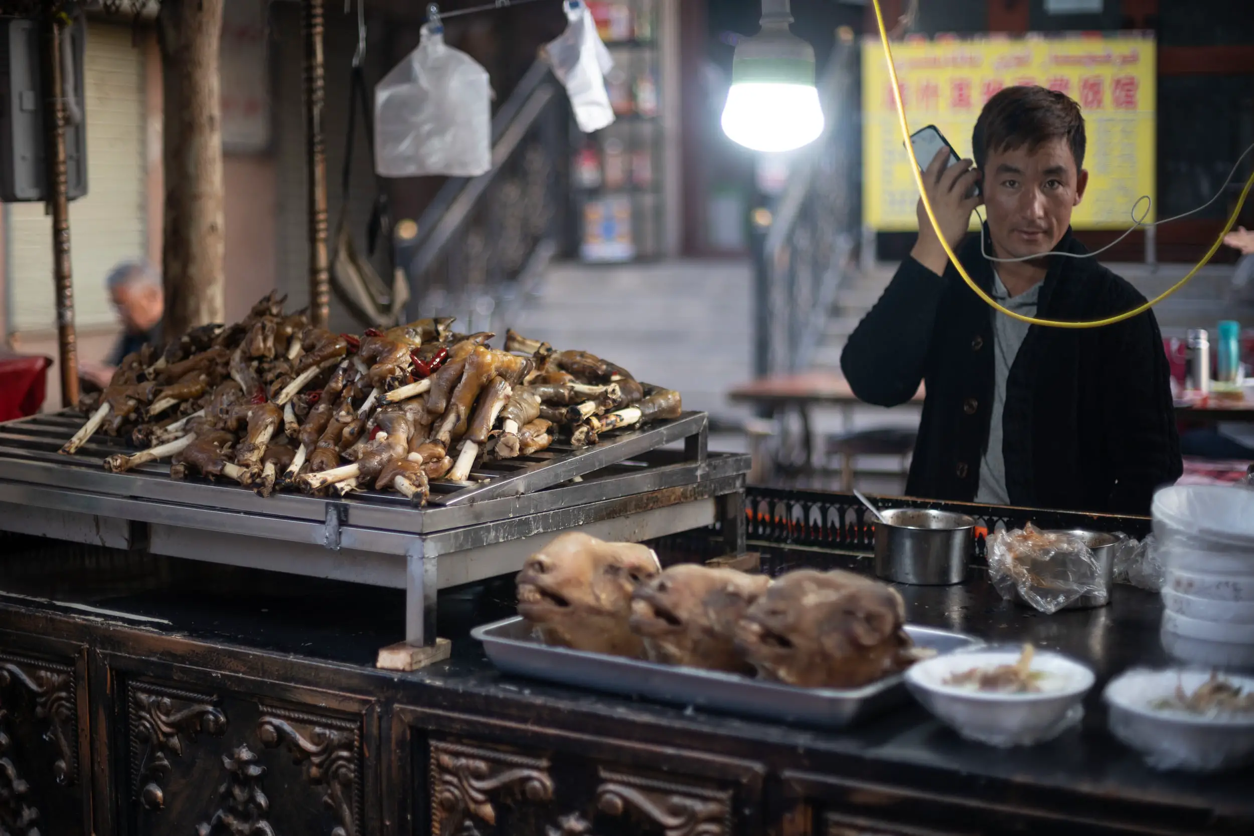 Kashgar street food sheep